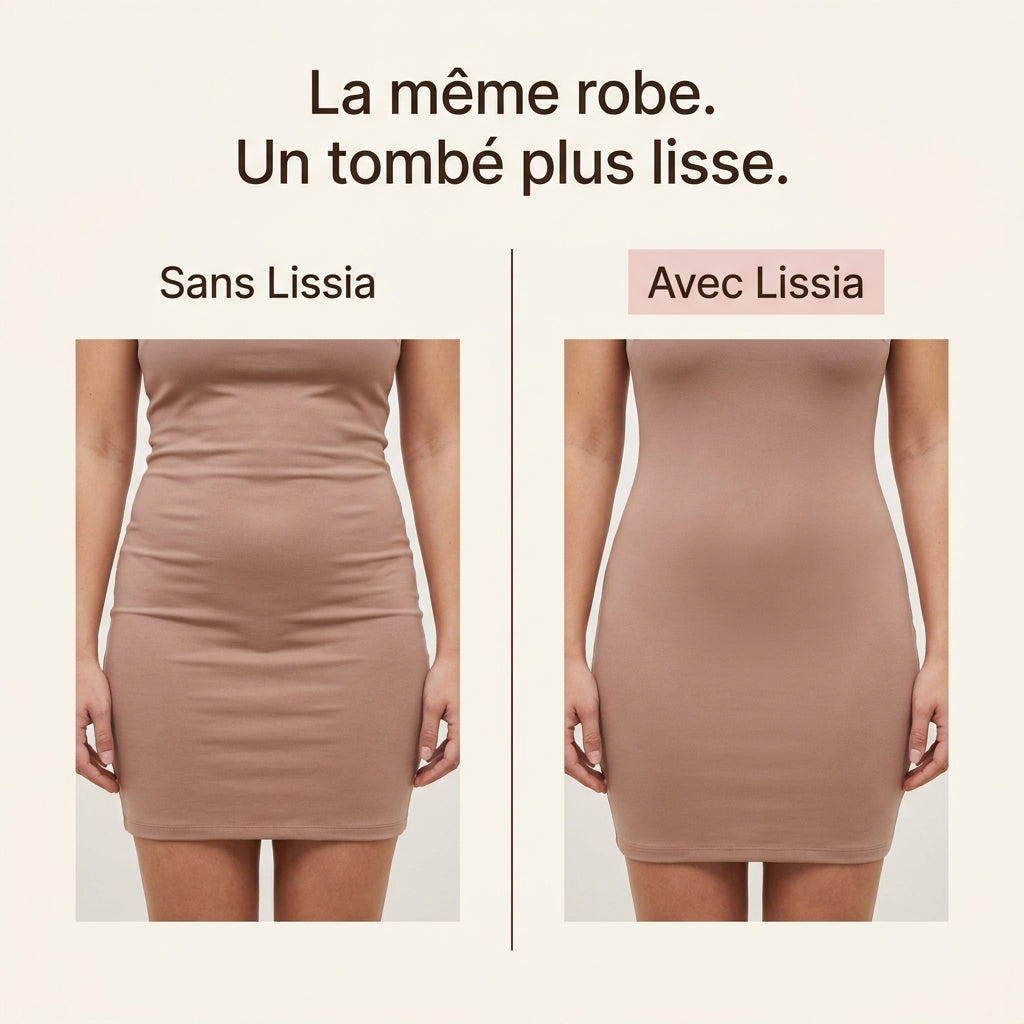 Lissia™ Short Sculptant Invisible — Le tombé parfait sous vos vêtements.