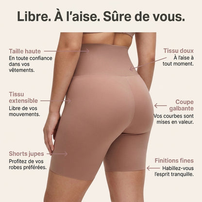 Lissia™ Short Sculptant Invisible — Le tombé parfait sous vos vêtements.