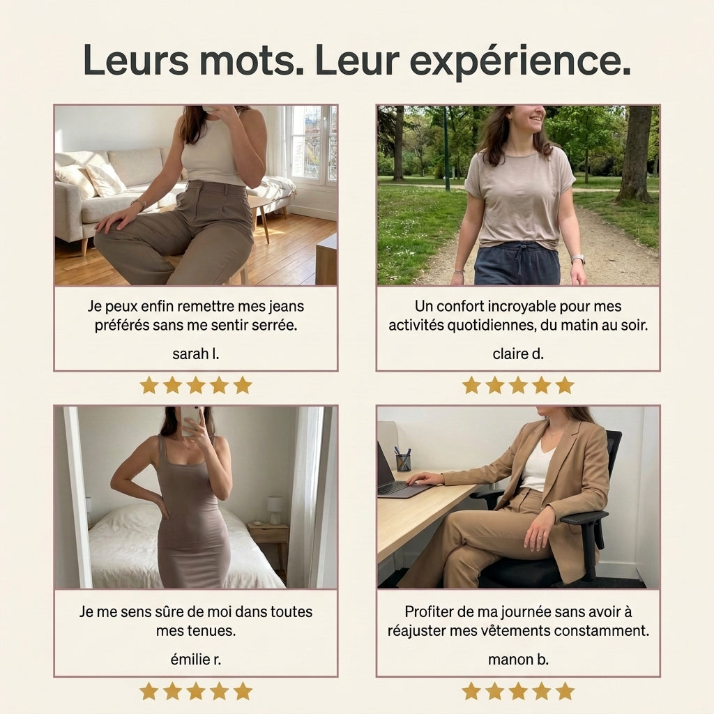 Lissia™ Short Sculptant Invisible — Le tombé parfait sous vos vêtements.