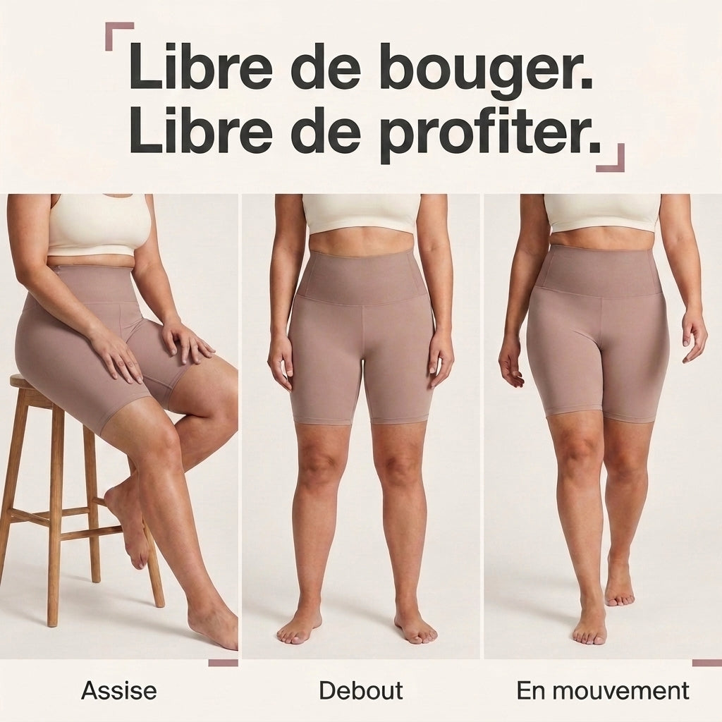 Lissia™ Short Sculptant Invisible — Le tombé parfait sous vos vêtements.